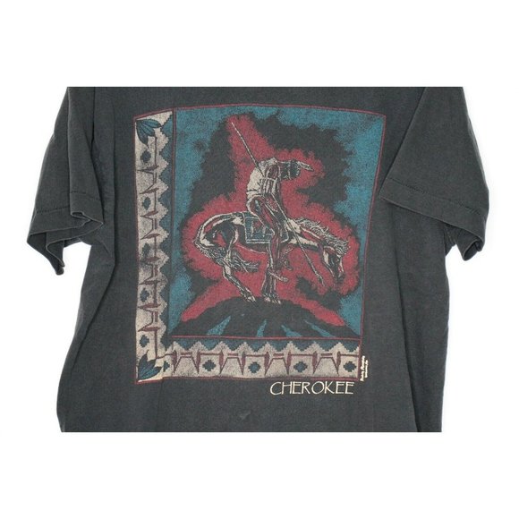 VTG Cherokee USA Made Single Stitch T-Shirt F651 - Picture 5 of 6